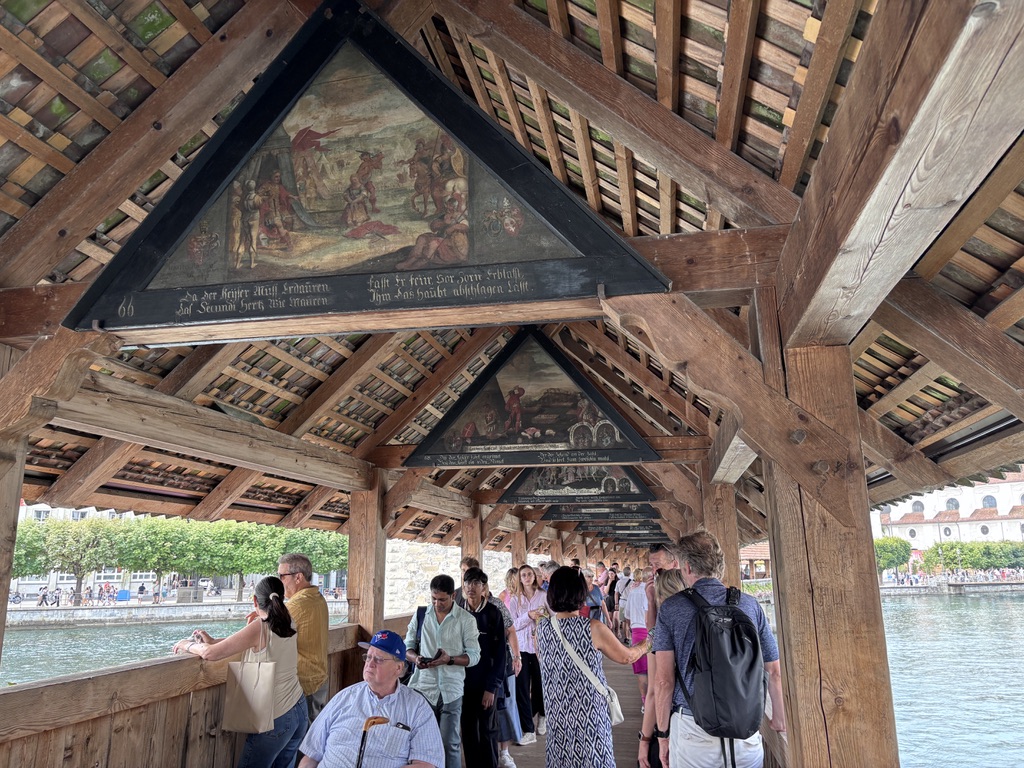 ルツェルンの木造の橋・カペル橋（その2）